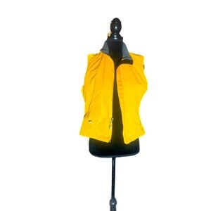Yellow sleeveless jacket